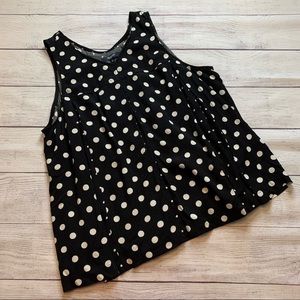 Madewell Mixed Polkadot Swing Tank Size 12